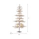 Glitzhome 6ft Deluxe Pre-Lit Snow Flocked Pine Artificial Christmas Tree with 300 Warm White Lights