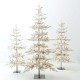 Glitzhome 7ft Deluxe Pre-Lit Snow Flocked Pine Artificial Christmas Tree with 400 Warm White Lights