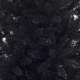 Glitzhome 7.5ft Black Tinsel Artificial Christmas Tree