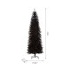 Glitzhome 7.5ft Black Tinsel Artificial Christmas Tree