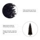 Glitzhome 7.5ft Black Tinsel Artificial Christmas Tree