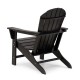 Elm PLUS Eco-Friendly Black Recycled HDPE Outdoor Adirondack Chair