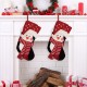 Glitzhome 2pk 19.00"L 3D Penguin Hooked Christmas Stocking