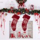 Glitzhome 2pk 24"L Knitted Snowflake Acrylic Christmas Stocking