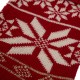 Glitzhome 2pk 24"L Knitted Snowflake Acrylic Christmas Stocking