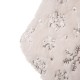 Glitzhome 2pk White Plush with Snowflake Christmas Stockings and 1 Tree skirt, Set of 3