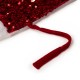 Glitzhome 2pk Red Sequin Christmas Stockings and 1 tree skirt, Set of 3