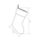 Glitzhome 2pk 19.00"L Anchor Hooked Christmas Stocking