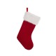 Glitzhome 2pk 20.00"L Knitted Christmas Stocking with Faux Fur Cuff