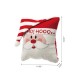 Glitzhome 14"L 2pk Hooked 3D Santa Throw Pillow