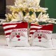 Glitzhome 14"L 2pk Hooked 3D Santa Throw Pillow