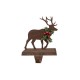 Glitzhome 2PK 6.50"H Wooden/Metal Reindeer Stocking Holder