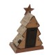 Glitzhome Marquee LED Wooden/Metal Christmas Tree & Star Stocking Holder, Set of 2