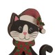 Glitzhome Wooden/Metal Cat & Dog Stocking Holder, Set of 2