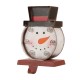 Glitzhome Marquee LED Snowman Head & Tree Stocking Holder, Set of 2