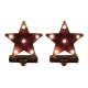 Glitzhome 2PK Marquee LED Star Stocking Holder