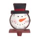 Glitzhome 2PK Marquee LED Snowman Head Stocking Holder