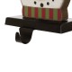 Glitzhome 2PK 6.50"H Wooden/Metal Snowman Head Stocking Holder