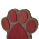 Glitzhome 2PK 6.30"H Wooden/Metal Paw Stocking Holder