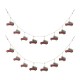 Glitzhome 2pk 72"L Metal Red Truck Garland