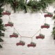 Glitzhome 2pk 72"L Metal Red Truck Garland