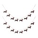 Glitzhome 2pk 72"L Metal Christmas Dog Garland