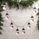 Glitzhome 2pk 72"L Metal Christmas Snowman Garland