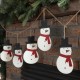 Glitzhome 2pk 72"L Metal Christmas Snowman Garland