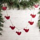 Glitzhome 2pk 72"L Metal Christmas Birds Garland