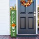 Glitzhome 42"H Wooden Washed Green "WELCOME" Porch Sign with Metal Planter