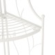 Glitzhome 44.75"H 3-Tiered White Metal Corner Shelf Planter Stand