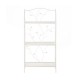 Glitzhome 44.75"H Rectangular 3-Tiered White Metal Shelf Planter Stand