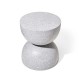 Glitzhome 17.75"H MGO Gray Terrazzo Garden Stool or Planter Stand or Accent Table (Multi-functional)