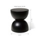 Glitzhome 17.75"H MGO Black Garden Stool or Planter Stand or Accent Table (Multi-functional)