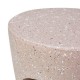 Glitzhome 18"H MGO Sand Terrazzo Garden Stool or Planter Stand or Accent Table (Multi-functional)