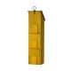 Glitzhome 18"H Oversized Retro Yellow Three-Tiered Distressed Solid Wood Window Shutters Birdhouse