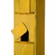 Glitzhome 18"H Oversized Retro Yellow Three-Tiered Distressed Solid Wood Window Shutters Birdhouse