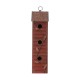 Glitzhome 18"H Oversized Retro Red Three-Tiered Distressed Solid Wood Window Shutters Birdhouse