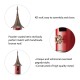 Glitzhome 32"H Farmhouse Retro Red Metal Pagoda Birdhouse with Bronze Roof