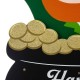 Glitzhome 24"H St. Patrick's Day Lighted Wooden Leprechaun Yard Stake or Wall Décor or Porch Décor (Three Functions)