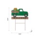 Glitzhome 24"H St. Patrick's Day Wooden & Metal Truck Yard Stake or Wall Décor (Two Functions)