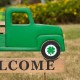 Glitzhome 24"H St. Patrick's Day Wooden & Metal Truck Yard Stake or Wall Décor (Two Functions)