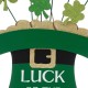 Glitzhome 31.5"H St. Patrick's Day Wooden Leprechaun Belt Yard Stake or Wall Décor (Two Functions)