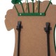 Glitzhome 31.5"H St. Patrick's Day Wooden Leprechaun Belt Yard Stake or Wall Décor (Two Functions)