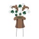 Glitzhome 31.5"H St. Patrick's Day Wooden Leprechaun Belt Yard Stake or Wall Décor (Two Functions)