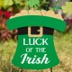 Glitzhome 31.5"H St. Patrick's Day Wooden Leprechaun Belt Yard Stake or Wall Décor (Two Functions)