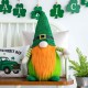 Glitzhome 25.5"H St. Patrick's Day Fabric Gnome Standing Decor