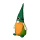 Glitzhome 25.5"H St. Patrick's Day Fabric Gnome Standing Decor