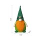 Glitzhome 25.5"H St. Patrick's Day Fabric Gnome Standing Decor