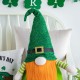 Glitzhome 25.5"H St. Patrick's Day Fabric Gnome Standing Decor